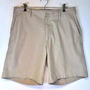 Fennec Golf Shorts Mens 34 Tan Khaki Beige Casual Flat Front Chino Summer Travel